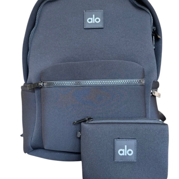 Alo Yoga Stow Backpack Black With Detachable Pouch NWT main image 15